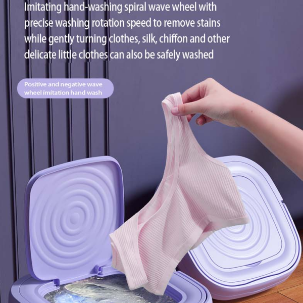 Portable Mini Folding Washing Machine for Dorms & Travel