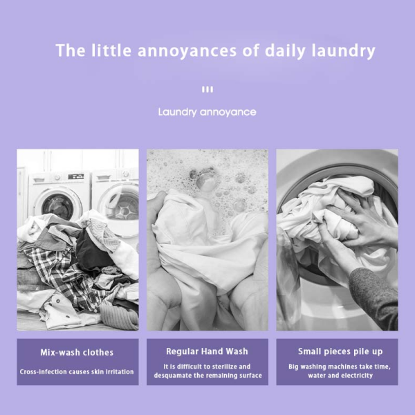 Portable Mini Folding Washing Machine for Dorms & Travel